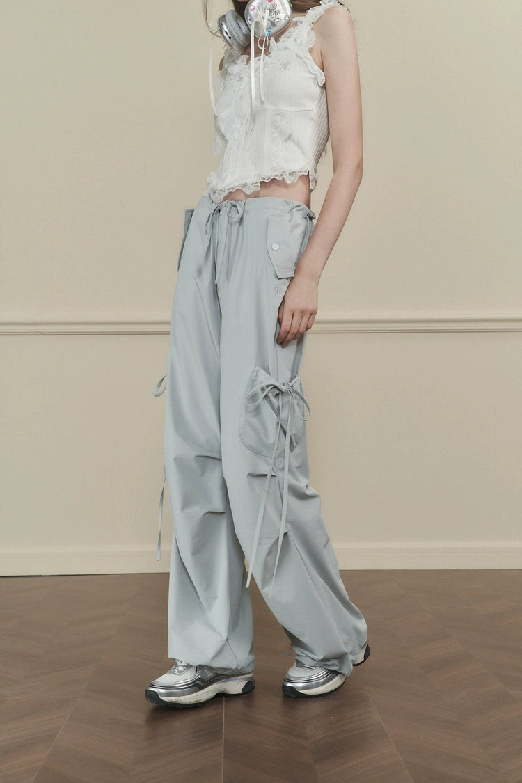 Side-Tie Cargo Pants