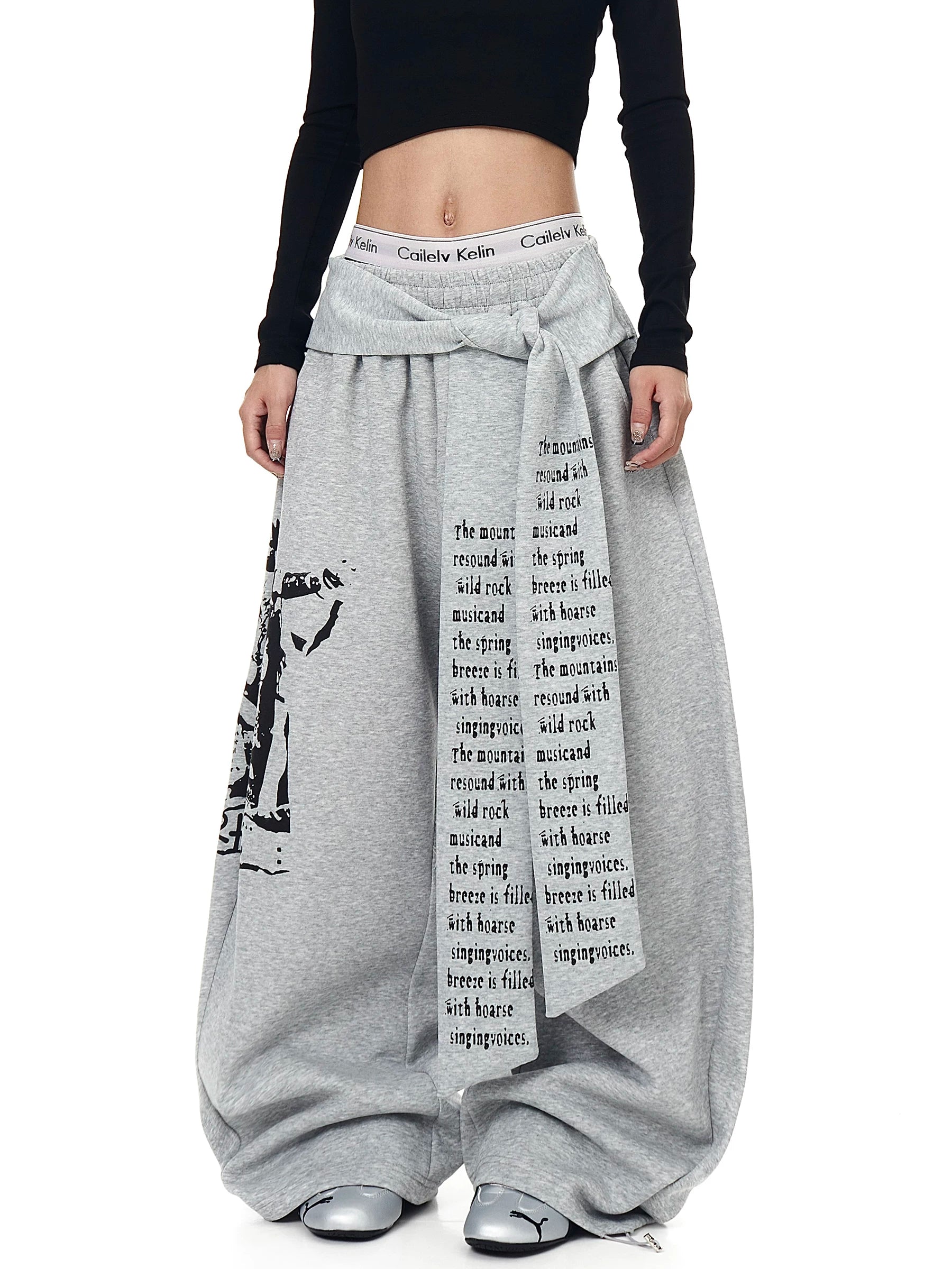 Lyric Shade Wrap Fleece Trousers
