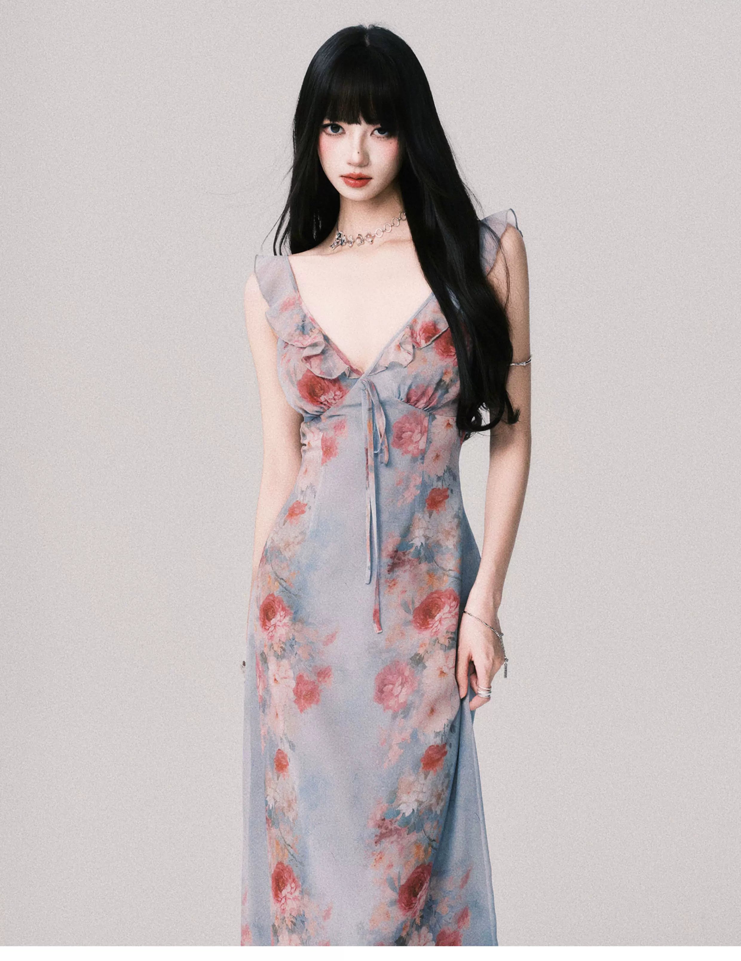 Cloud Petal Reverie Maxi Dress