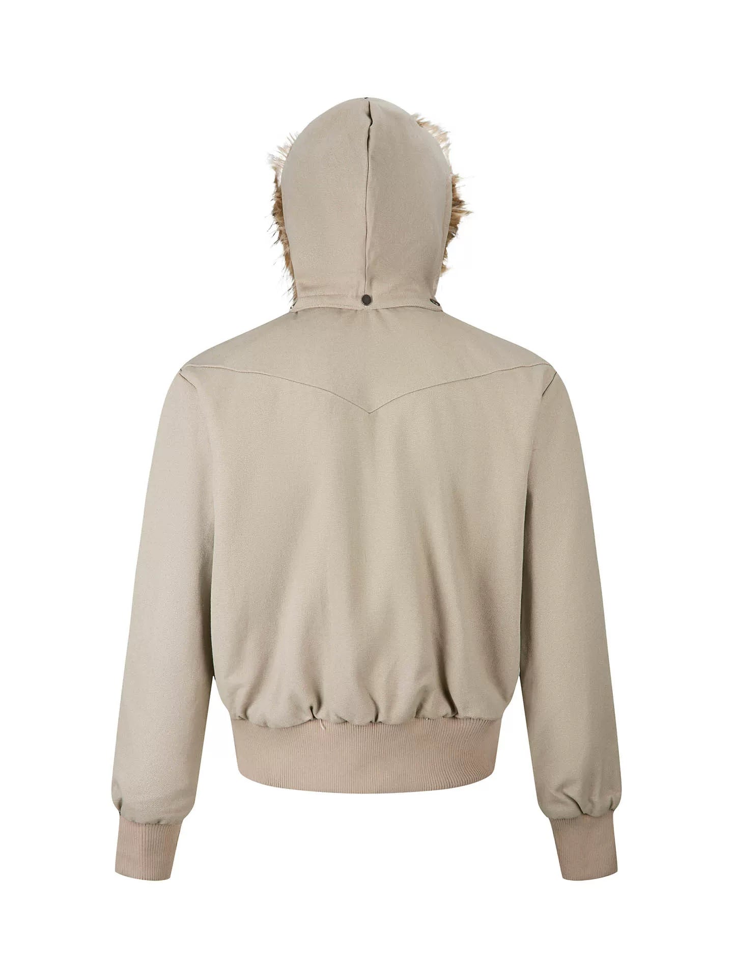 Furtrim Hood Bomber Jacket