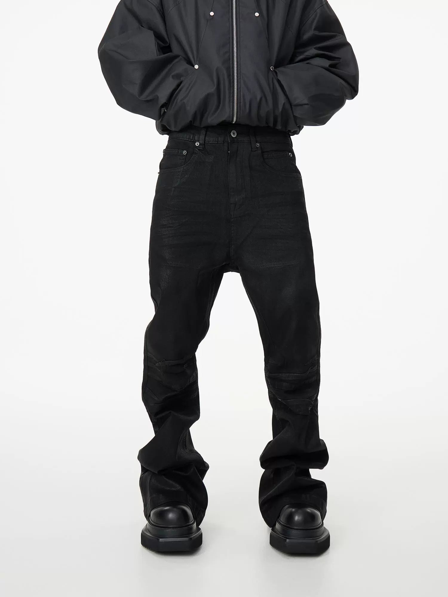 Midnight Stacked Panel Denim Jeans