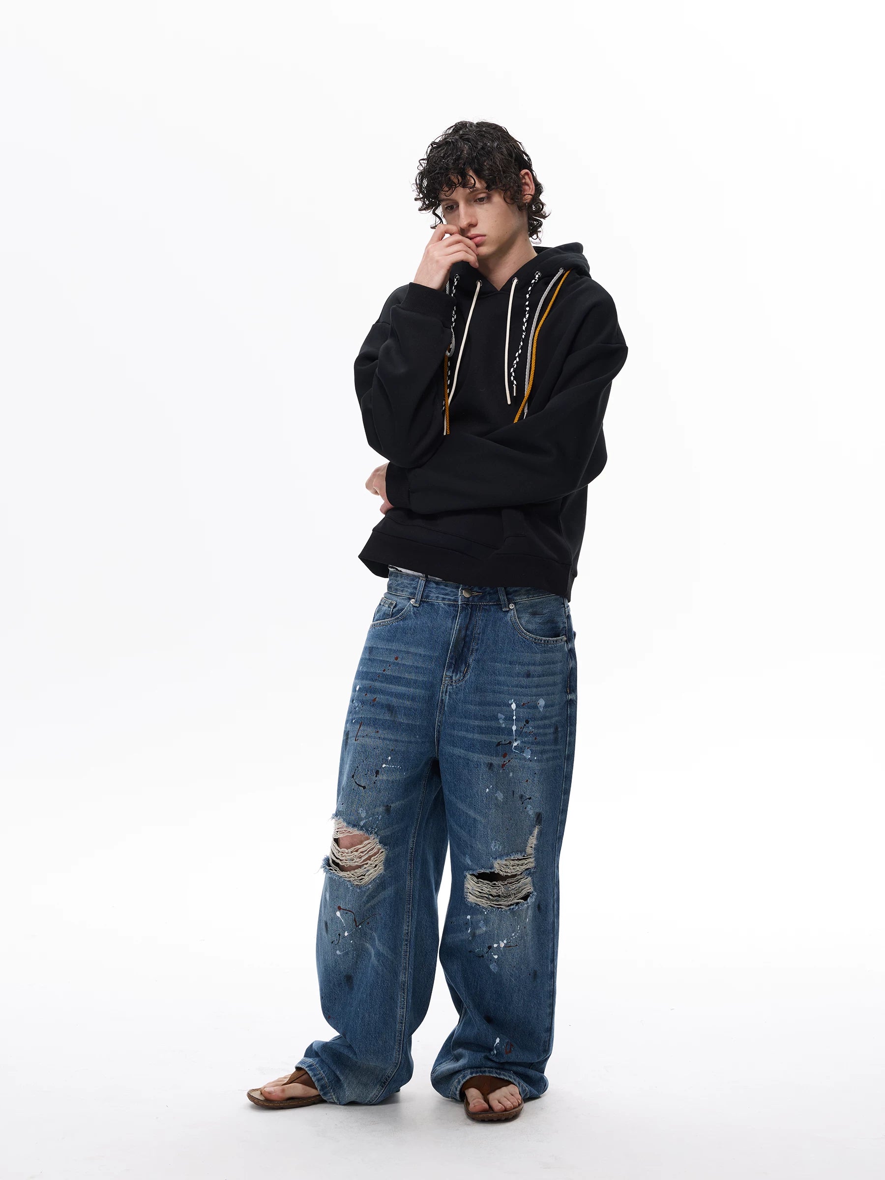 Tri‑Cord Pop Hooded Sweatshirt