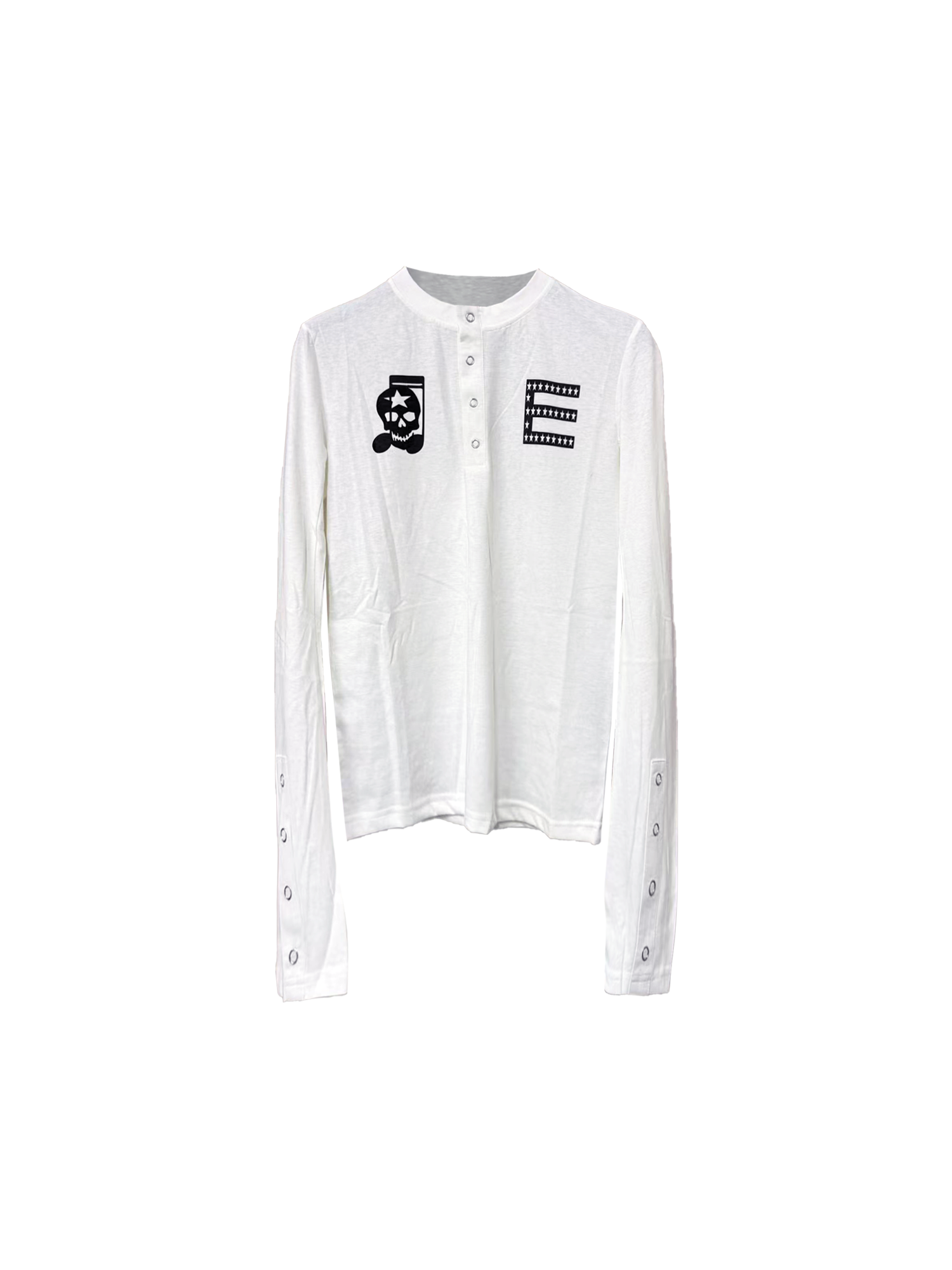 Eclipse Glyph Skull Henley Longsleeve