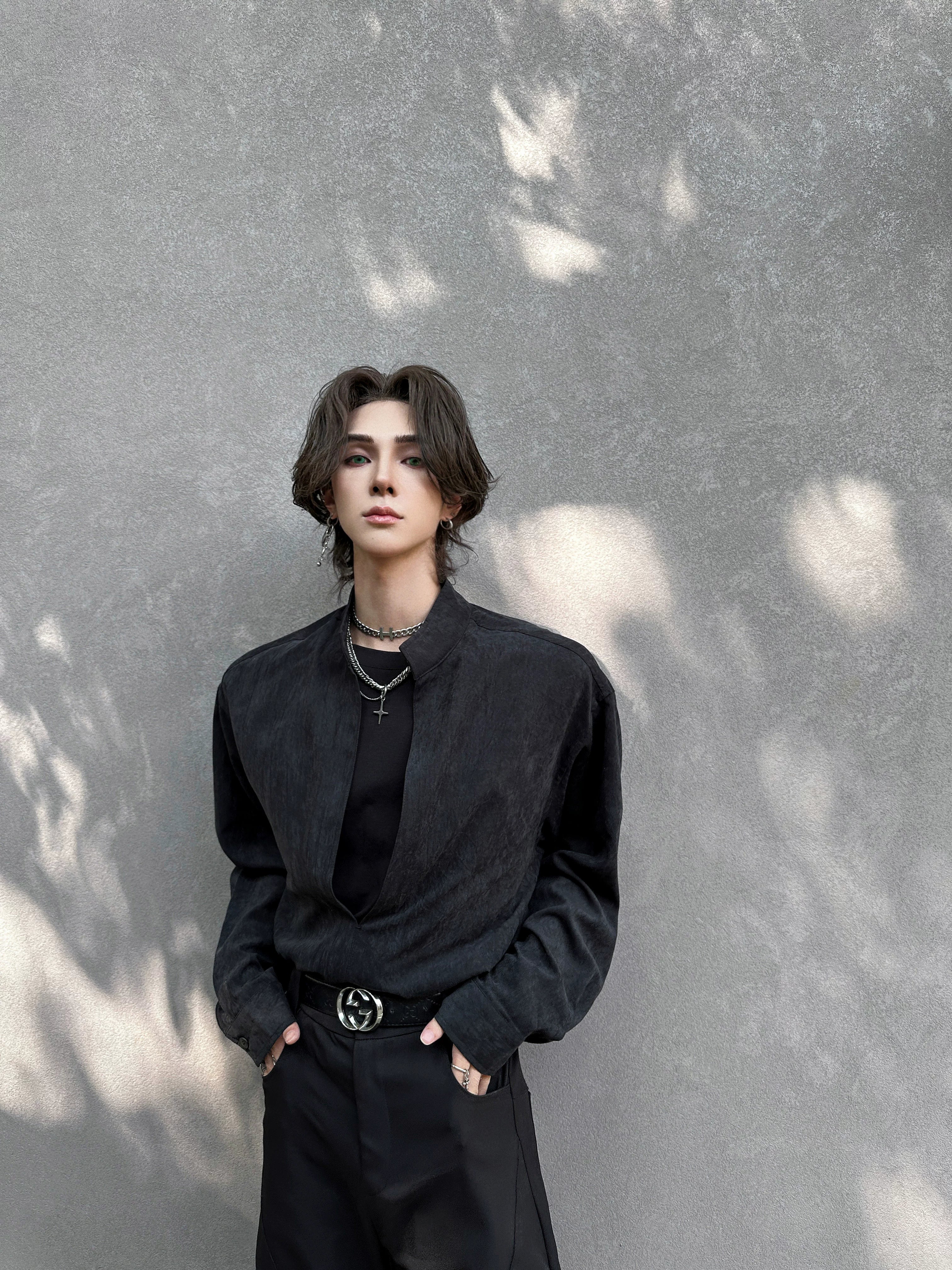 Ash Eclipse Cutout Layered Shirt