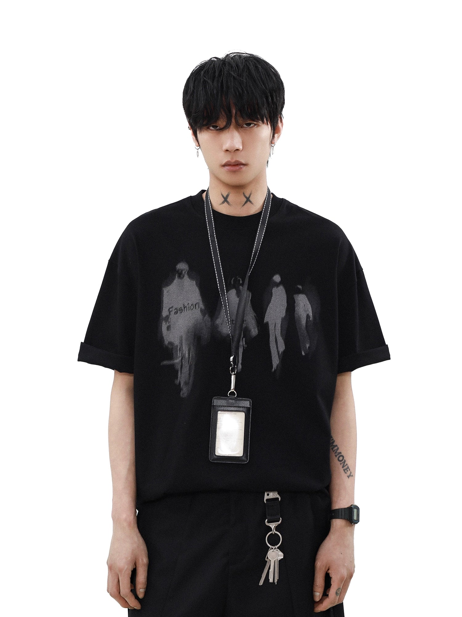 Runway Shadows Oversized Graphic Tee