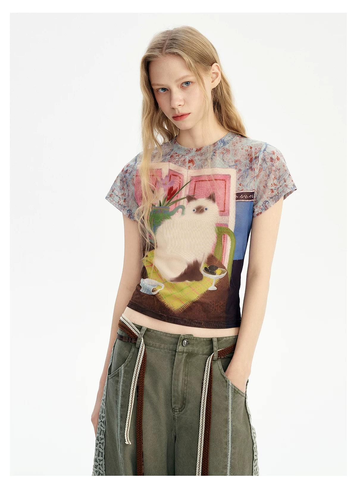 Gallery Cat Dreamscape Mesh Tee