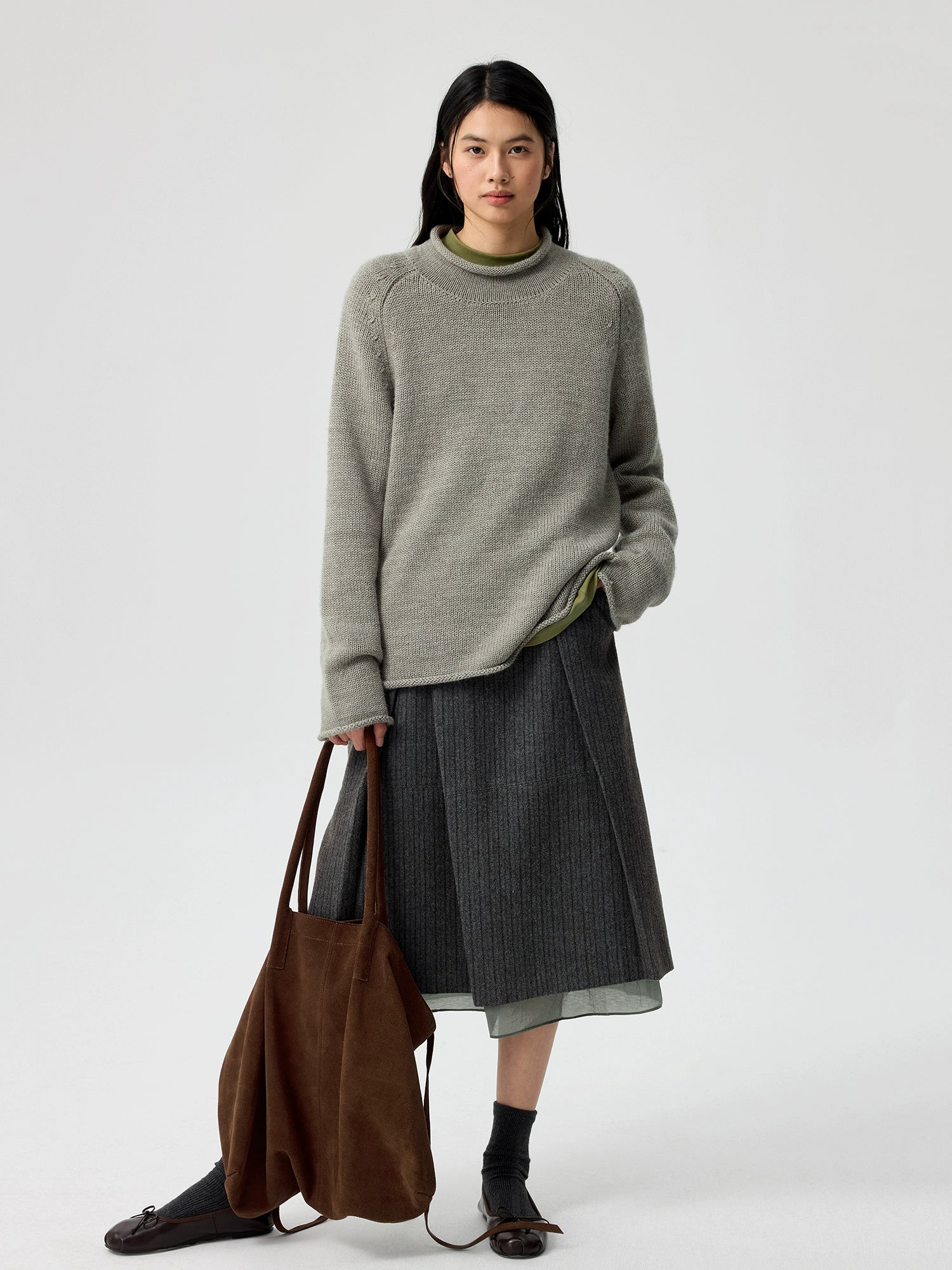 Mistlake Heathered Knit Sweater