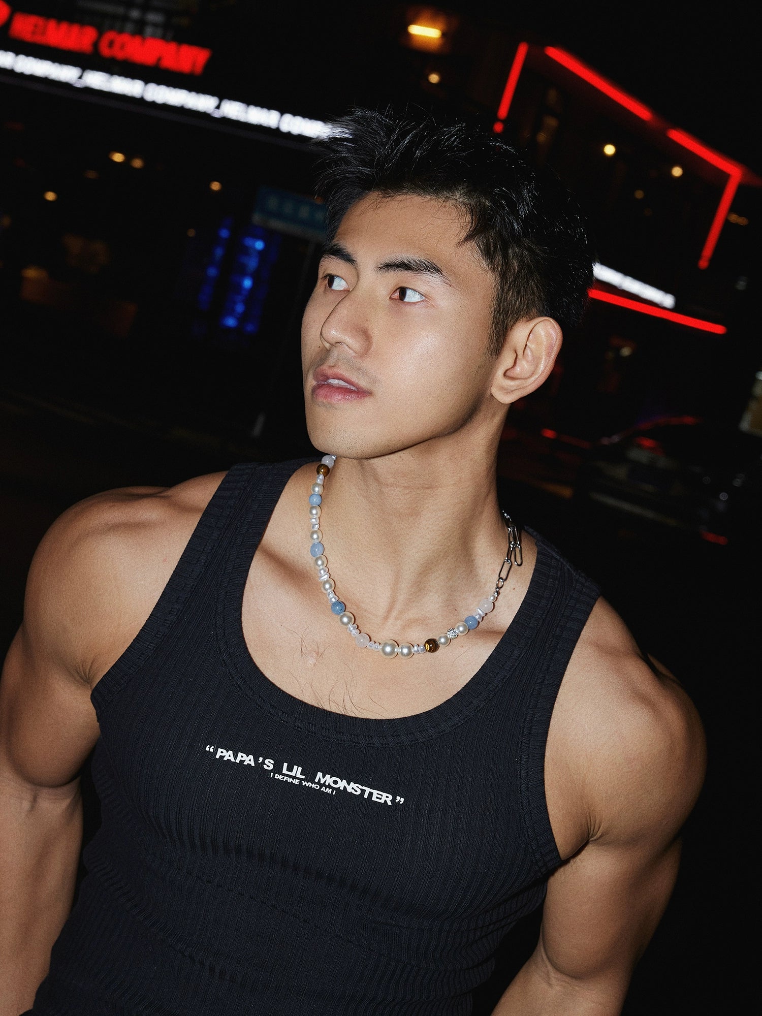 Ribbed Logo Tank Top