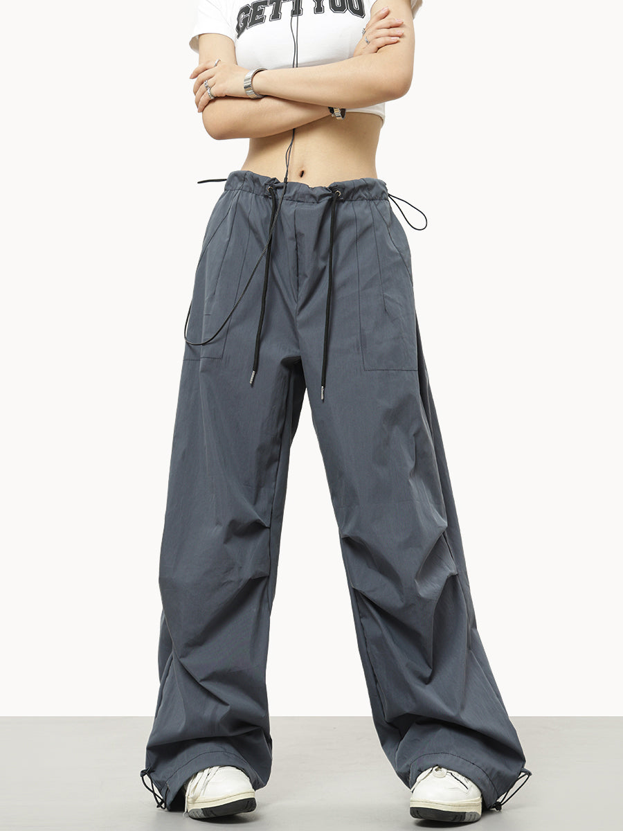 Parachute Wide-Leg Track Pants