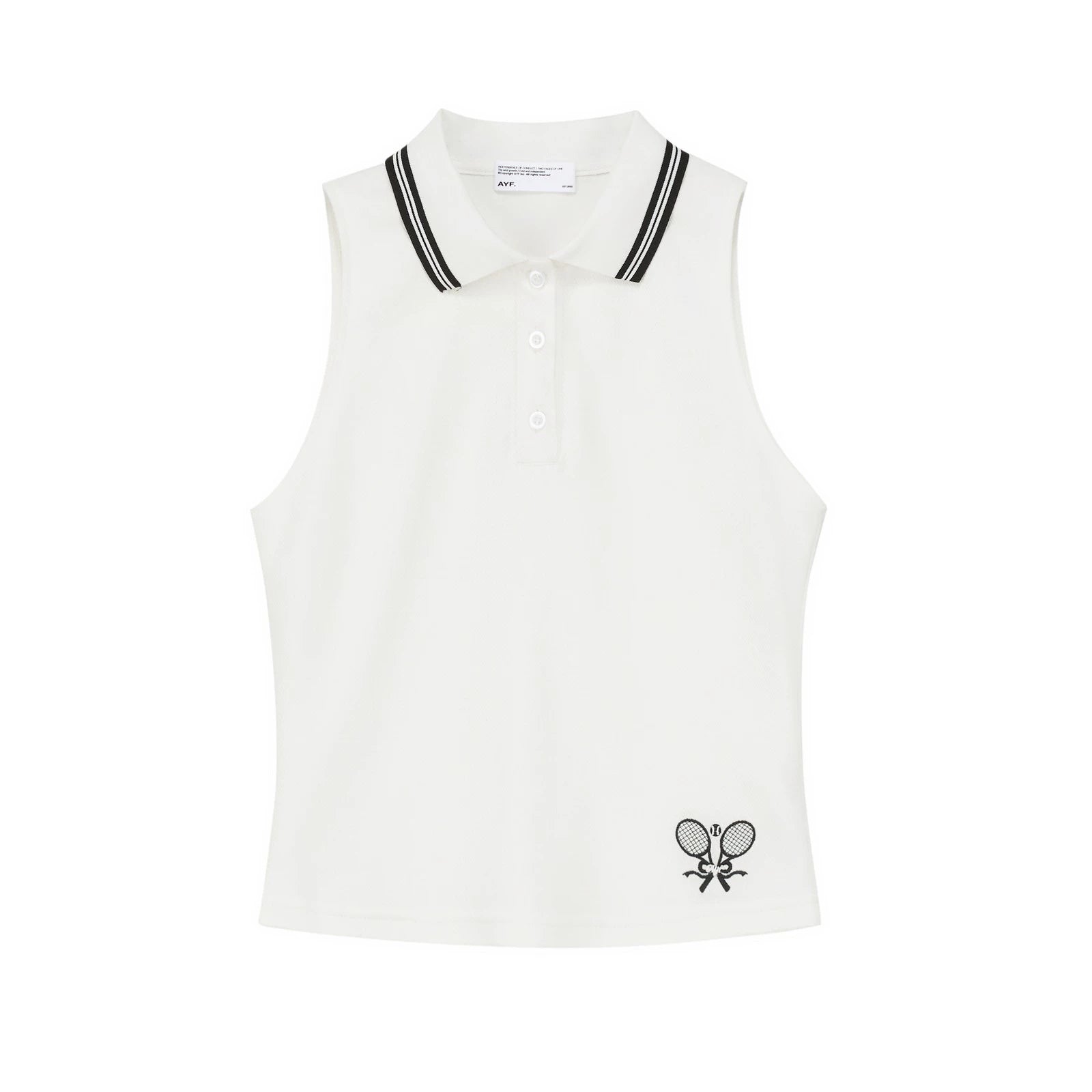 Tennis Racket Embroidered Polo Dress