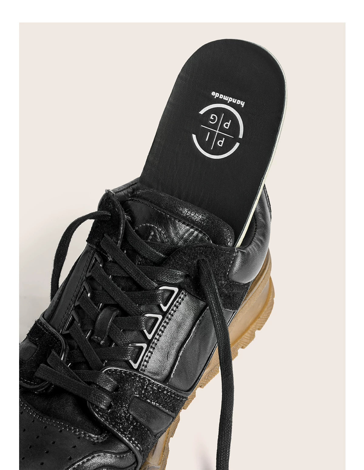 Vintage Washed Hand-Painted Chunky Sneakers
