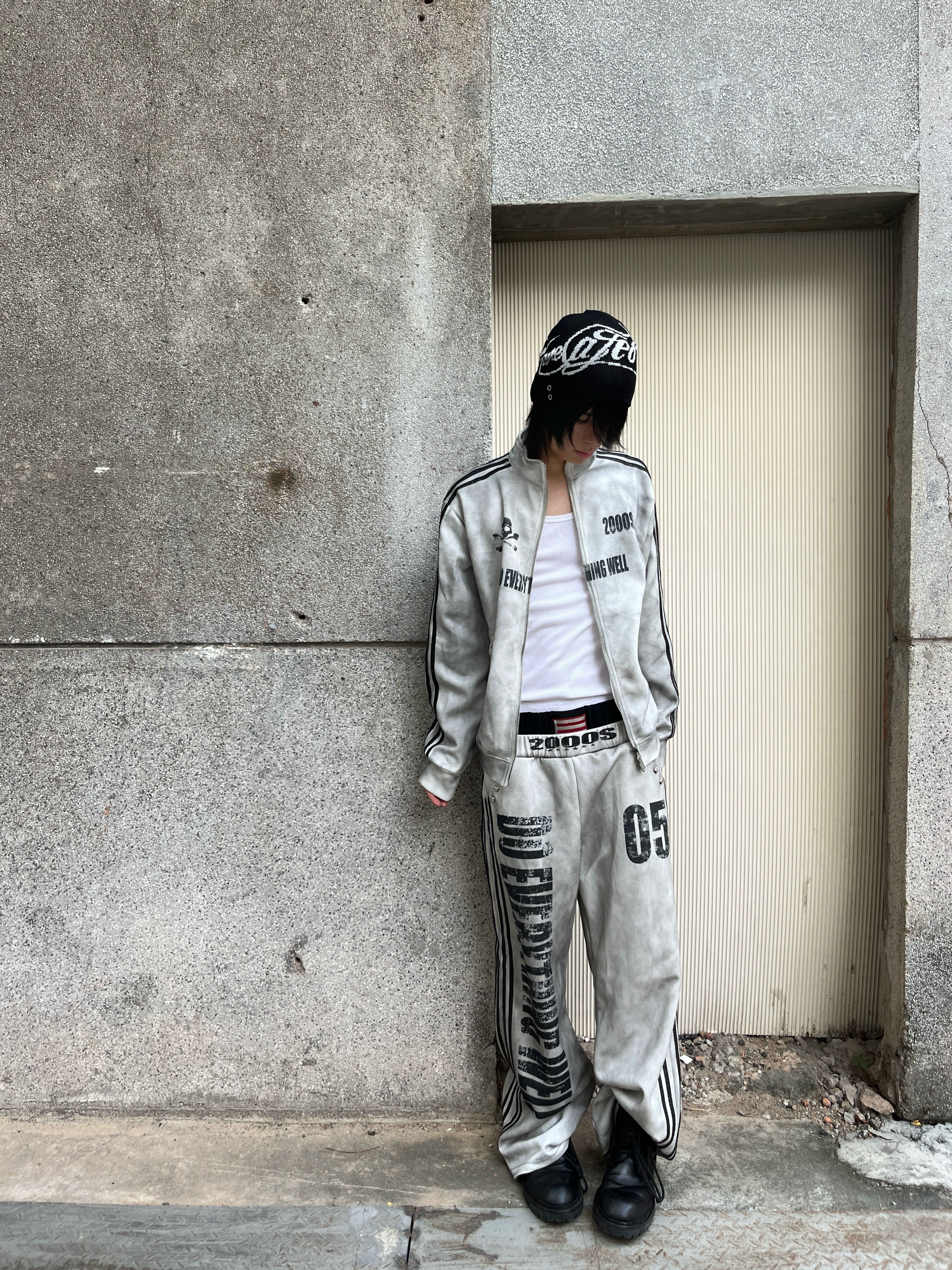 Grunge Relay 2000s Slogan Track Pants