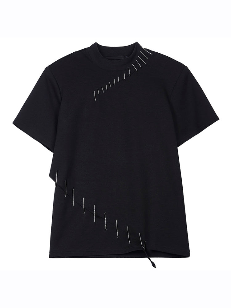 Safety Pin Detail T-Shirt