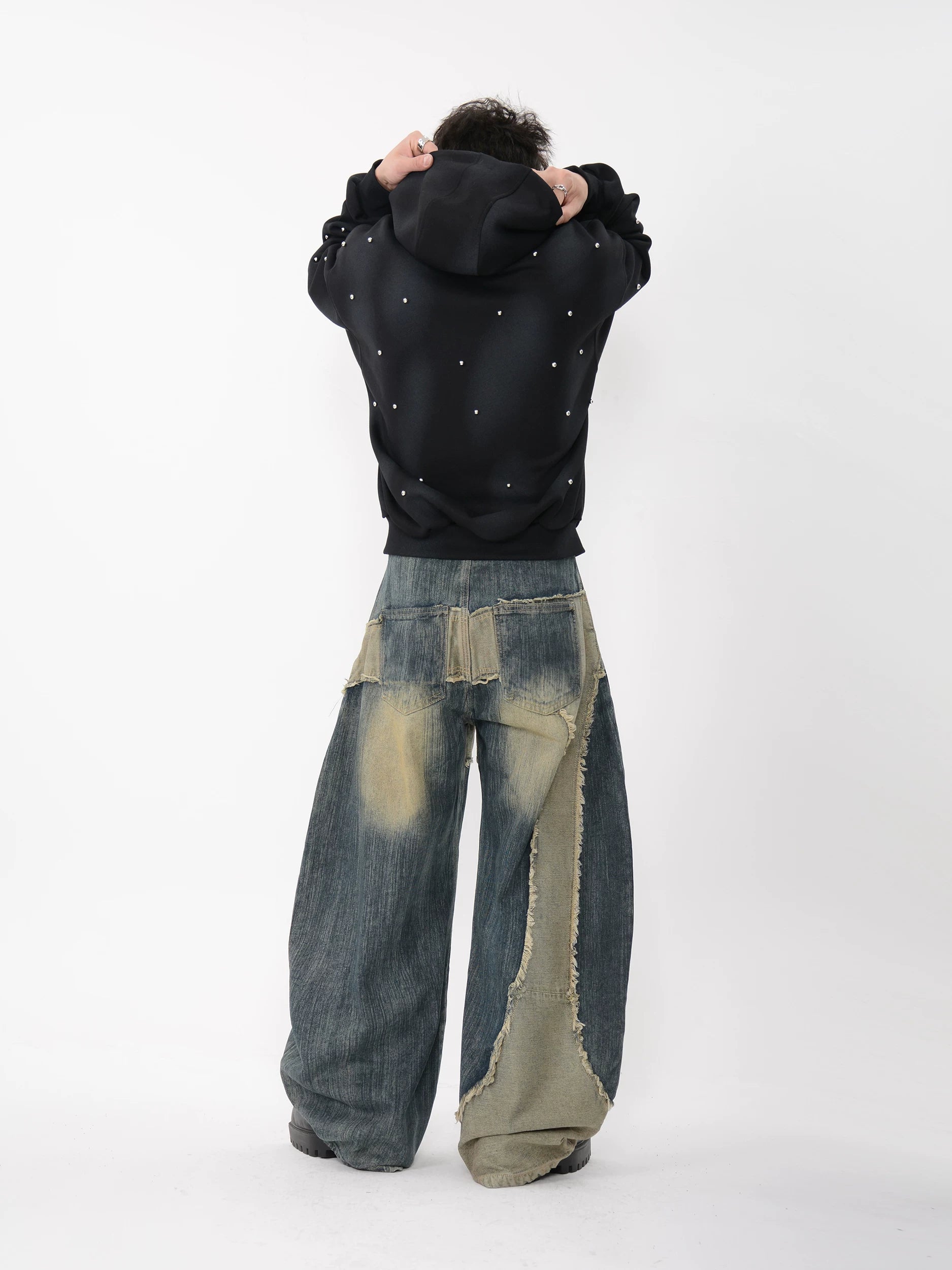 Stellar Drift Studded Zip Hoodie
