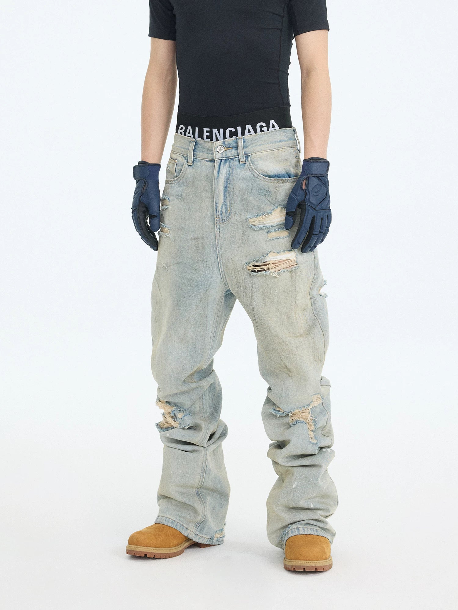 Quarry Fade Stacked Ruin Jeans