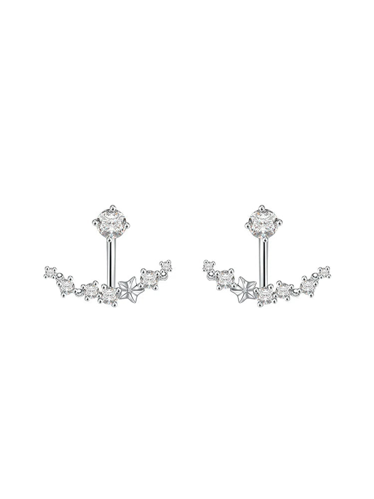 Starship Crystal Ear Jacket Earrings - view 5