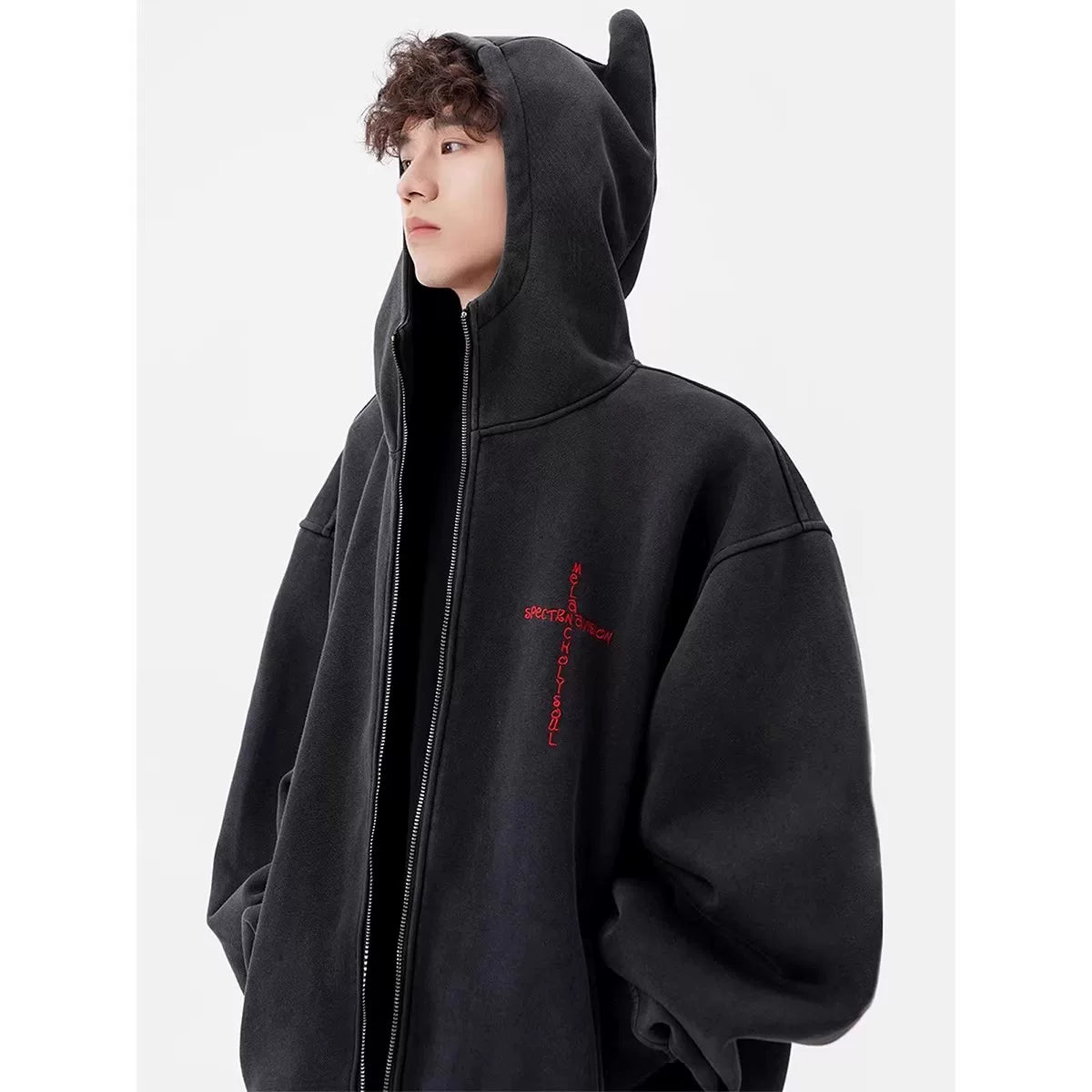Night Imp Horned Zip Hoodie