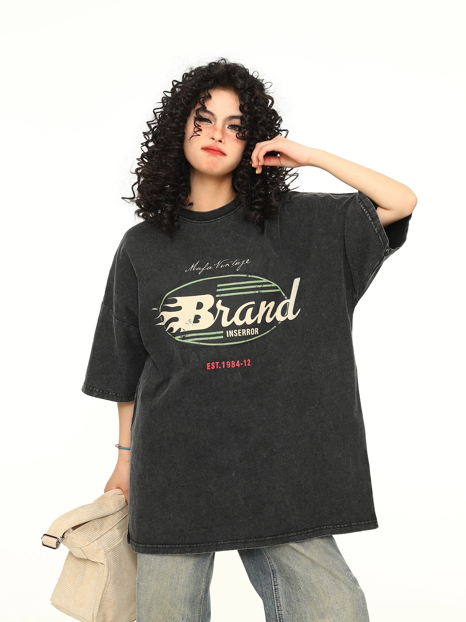 Retro Flame Logo Tee