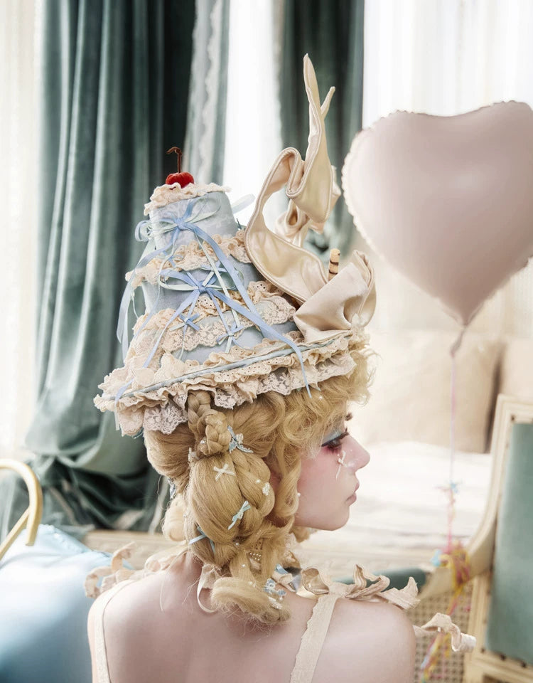 Rosette Lace Cone Party Hat