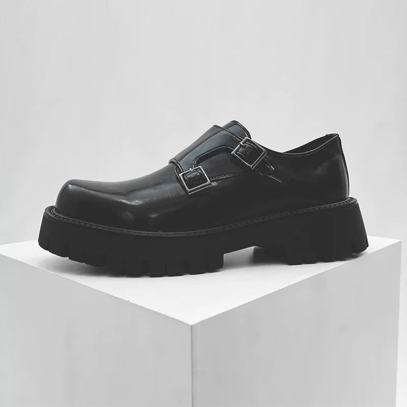 Obsidian Forge Double Monk Loafers