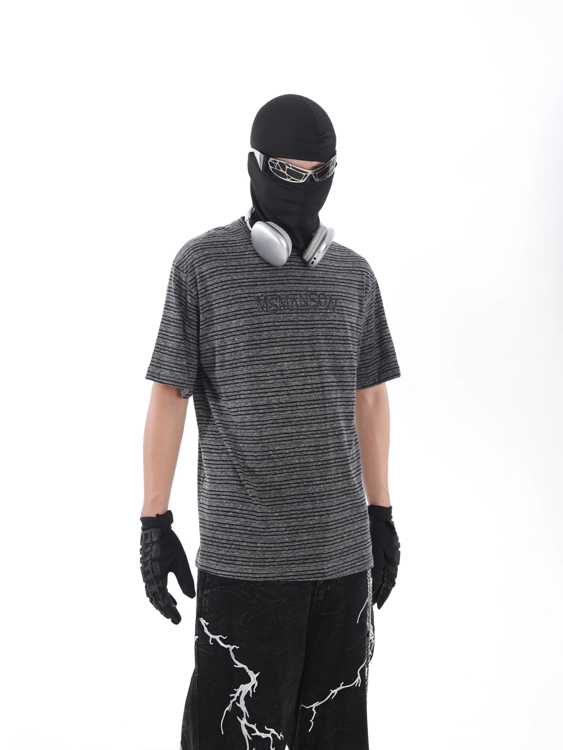 Fracture Fade Striped Tee