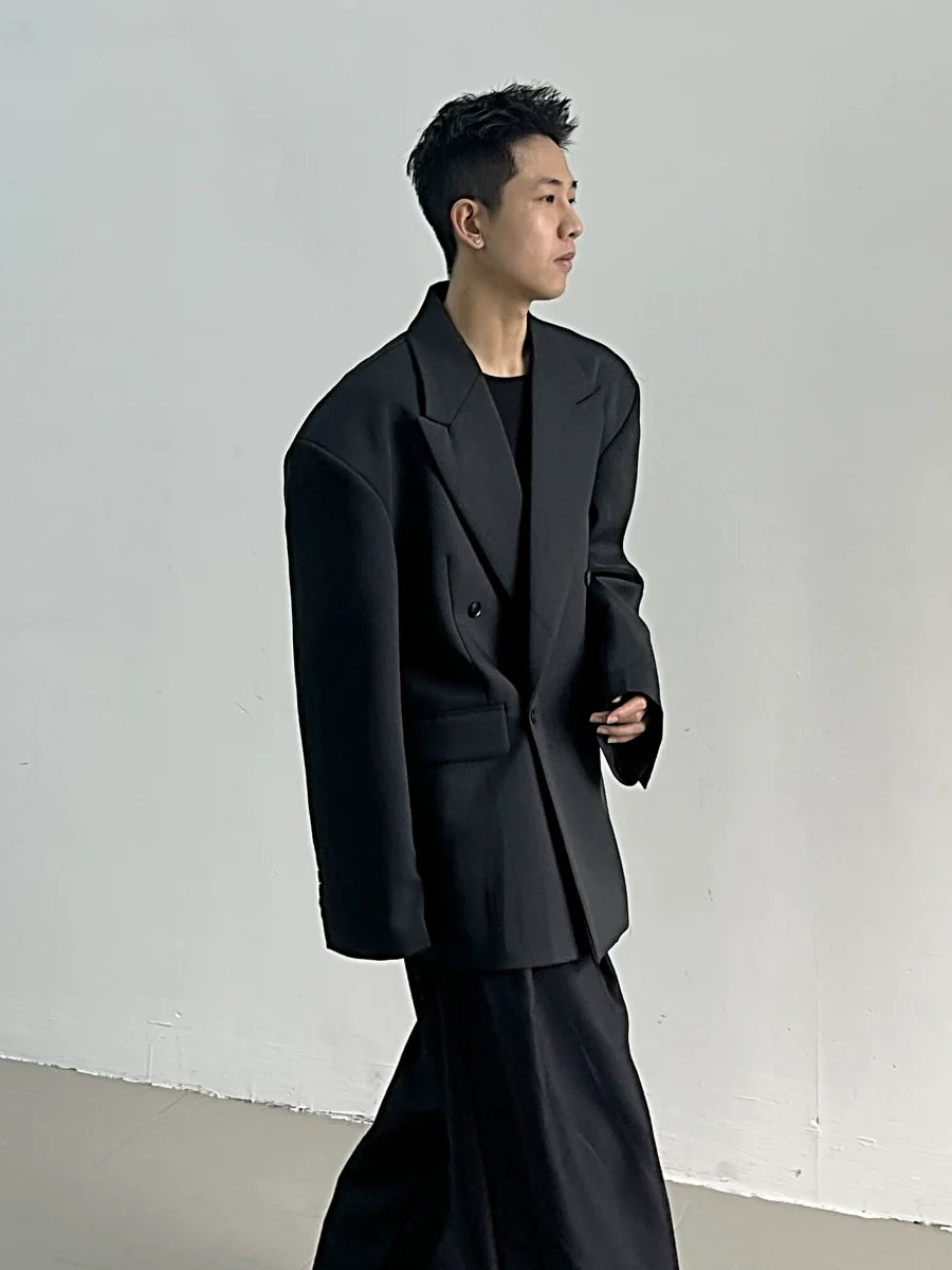 Midnight Frame Oversized Blazer