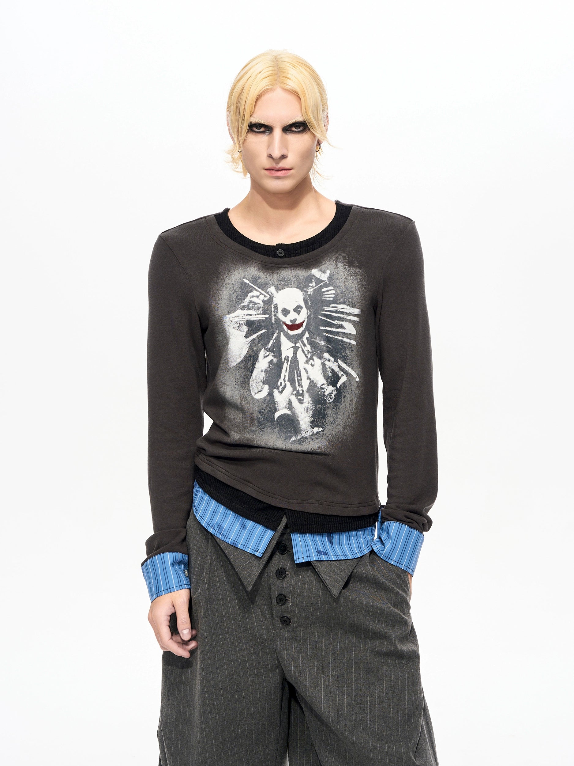 Phantom Carnival Layered Graphic Top