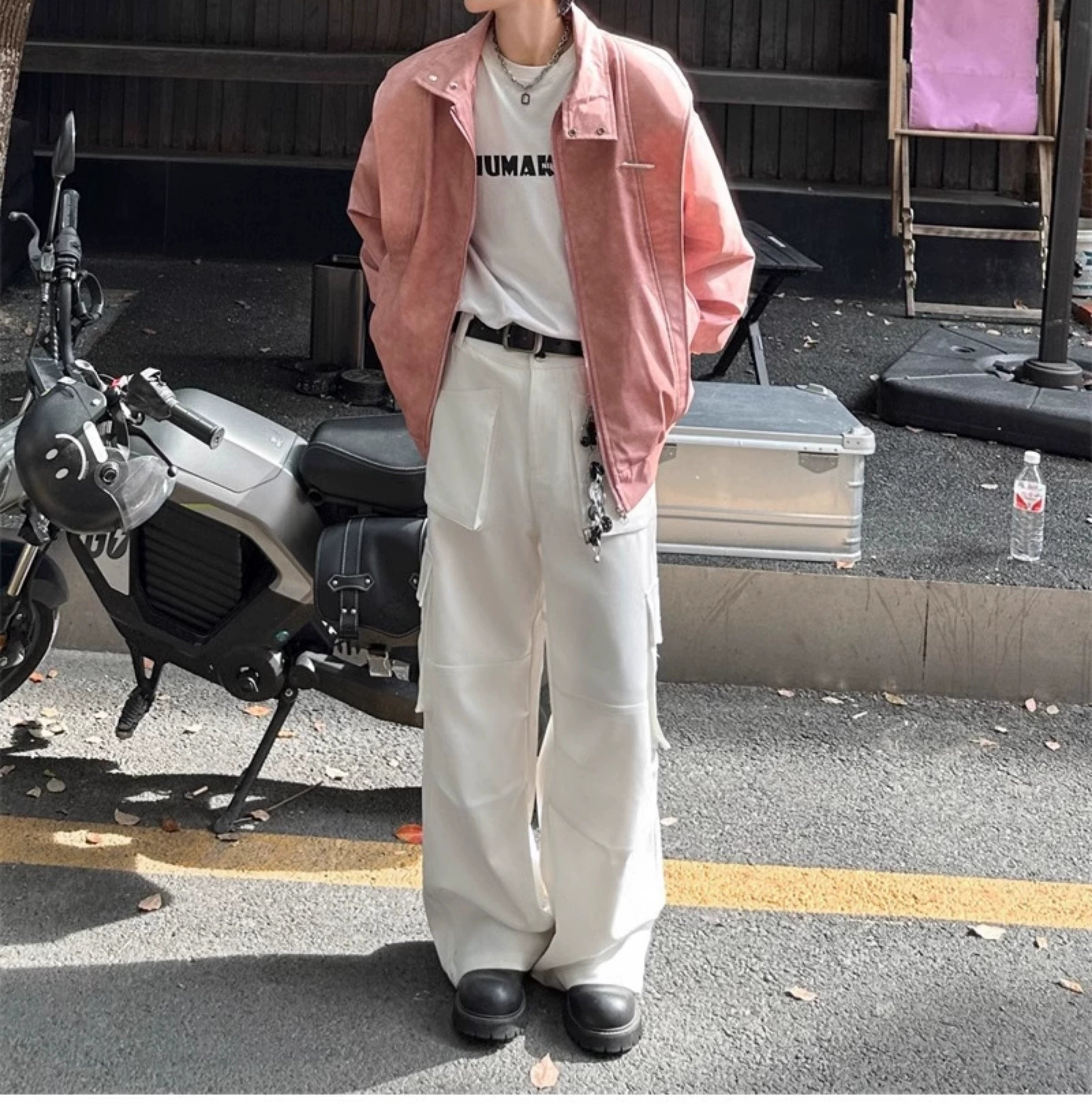Oversized Vintage Zip-Up Jacket