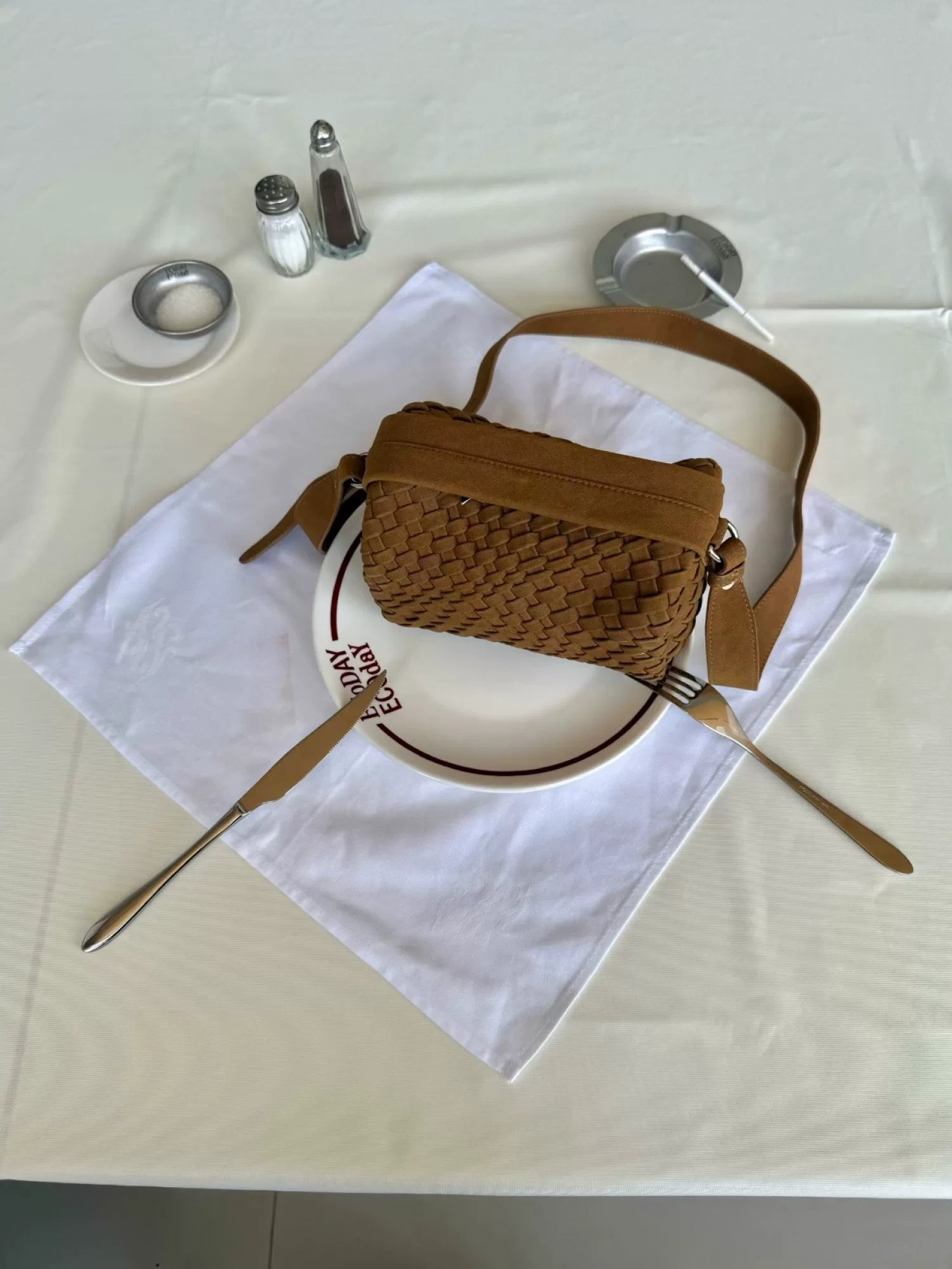 Woven Star Lunchbox Crossbody Bag - view 1