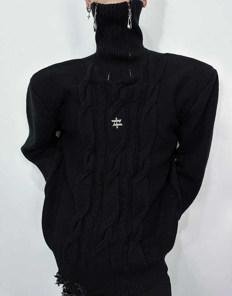Stellar Spire Starcrest Cable Sweater