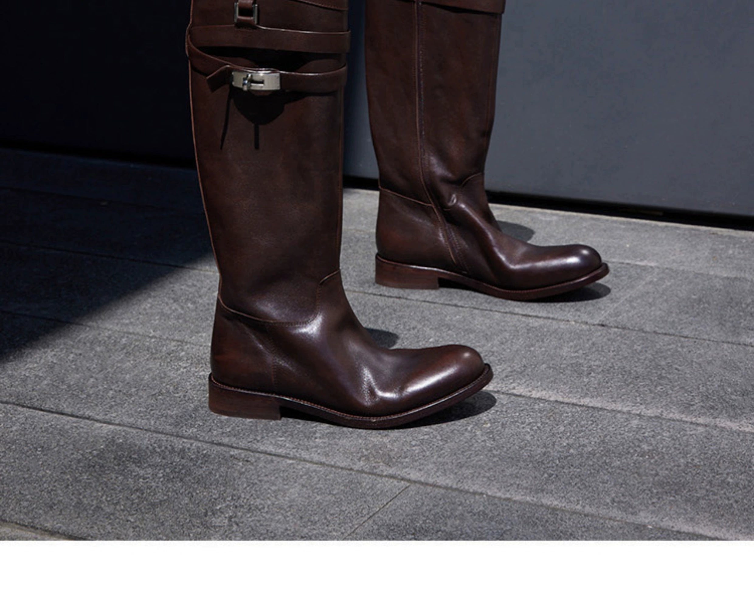 Leather Equestrian Riding Boots