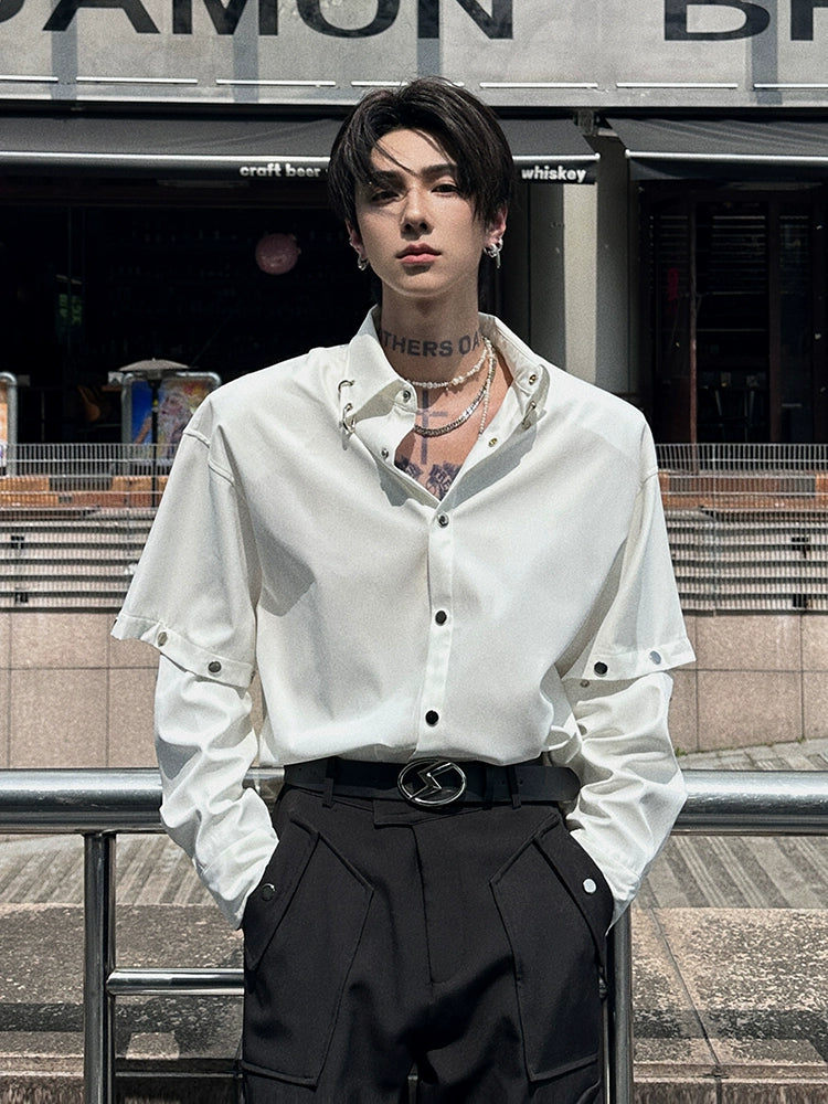 Detachable Sleeve Shirt