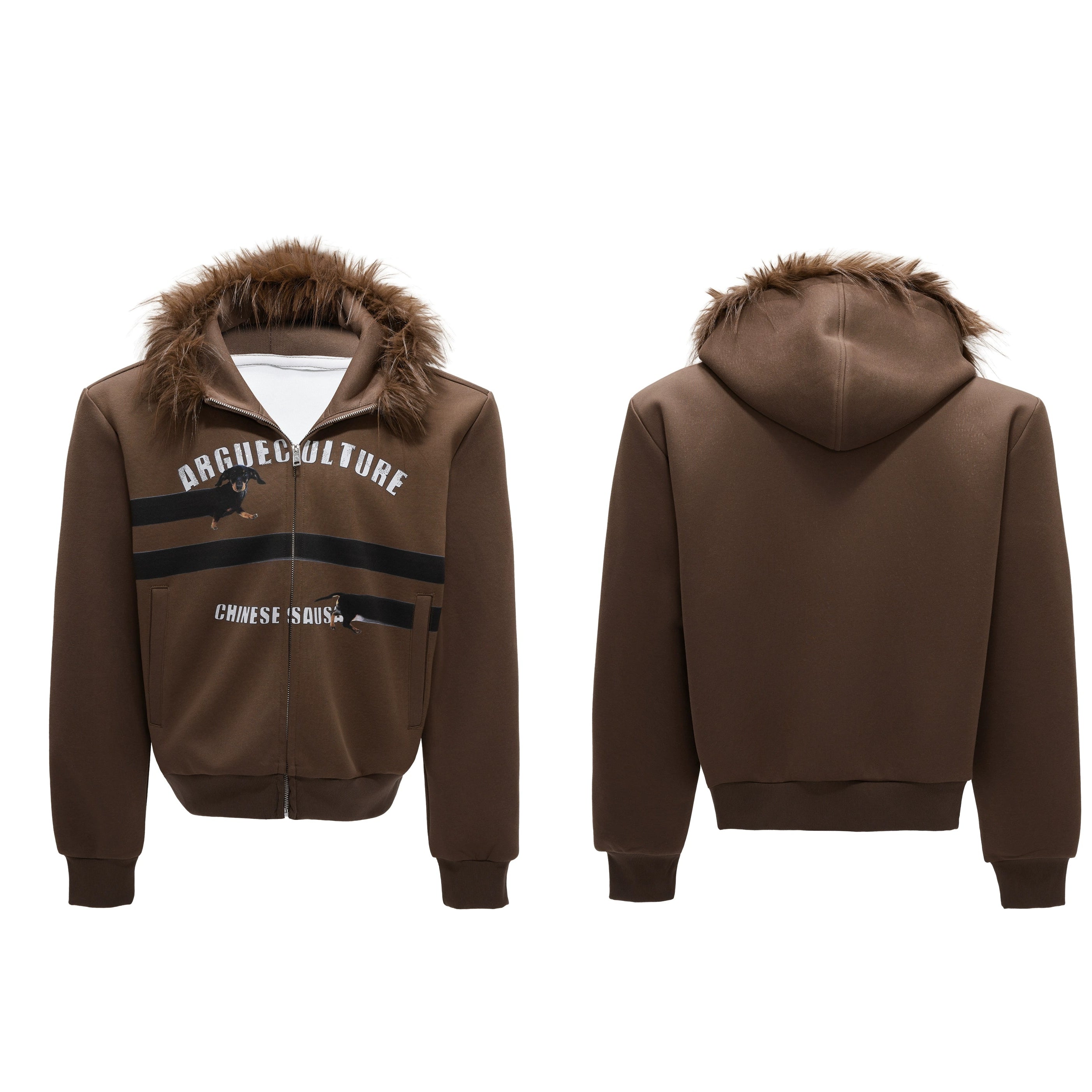 Sausage Dog Arctic Fur Hoodie