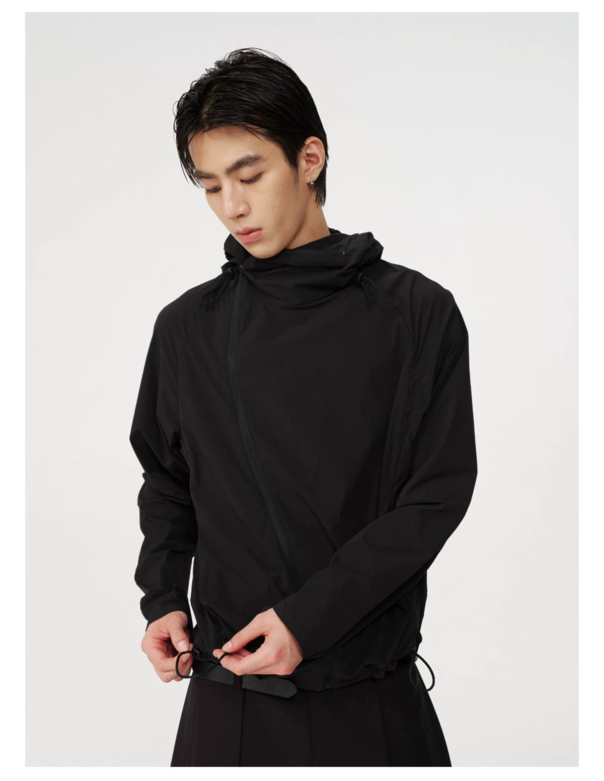 Face-Shield Tech Windbreaker Jacket