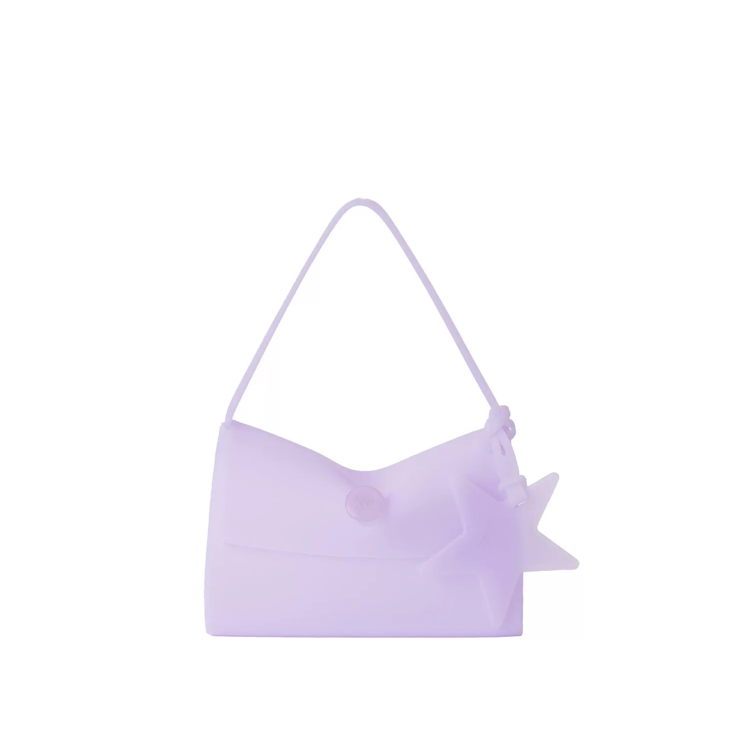 Translucent Star Jelly Shoulder Bag - Crystal Purple
