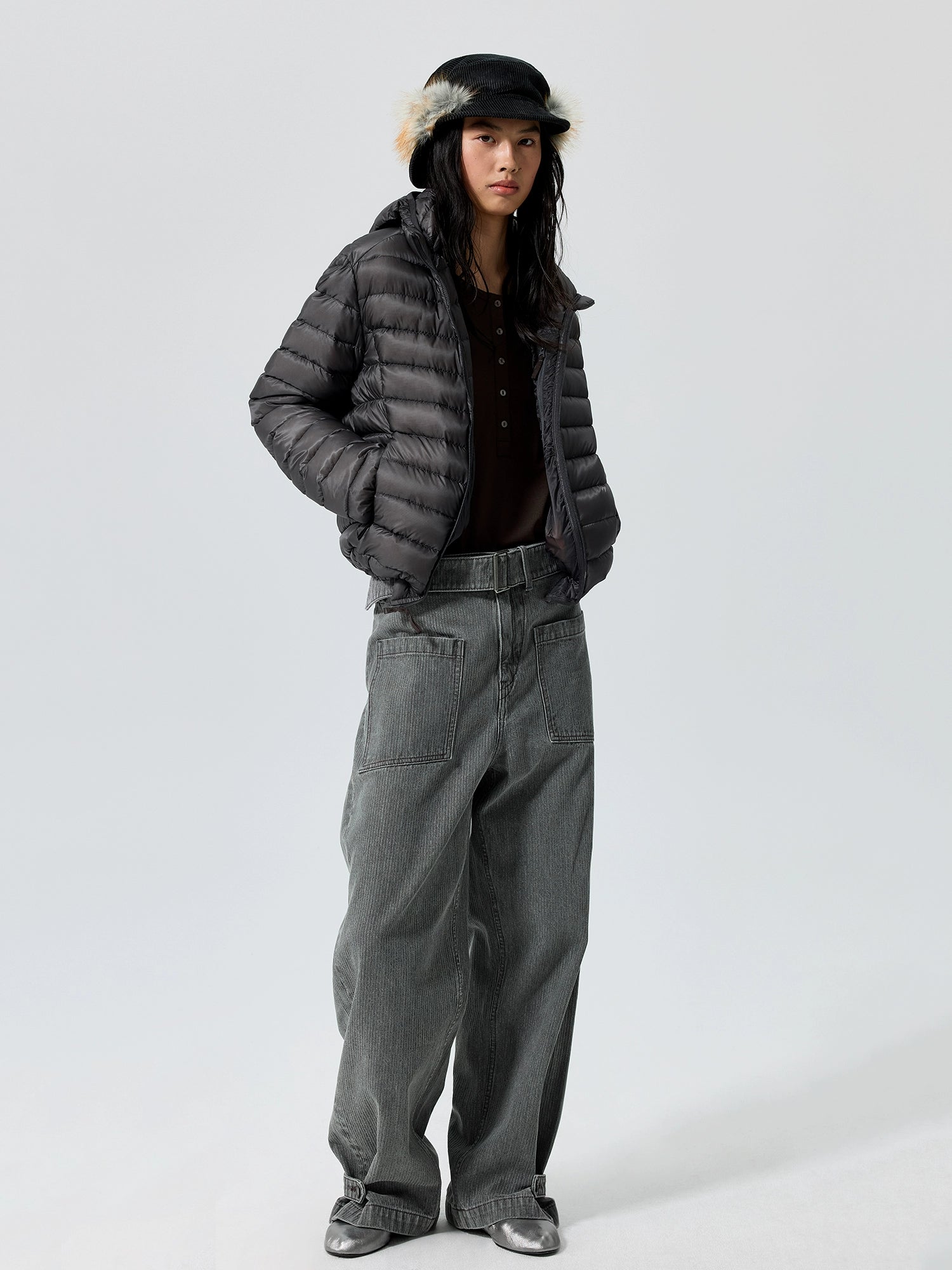 Amber Loft Hooded Puffer Jacket