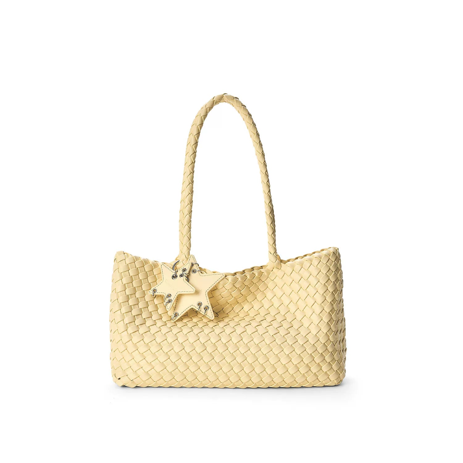 Metallic Woven East-West Tote - view 3