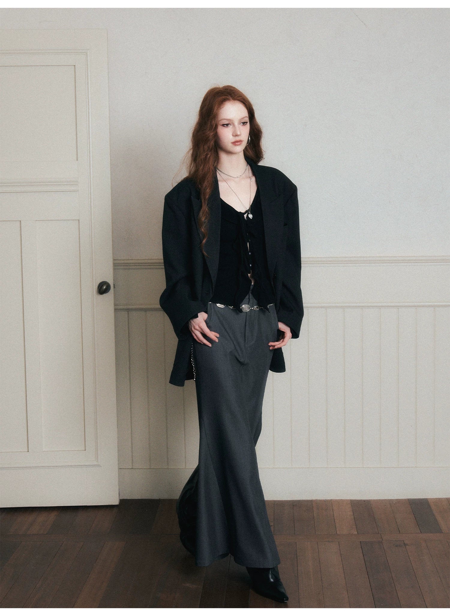 Urban Tailored Double‑Breasted Blazer