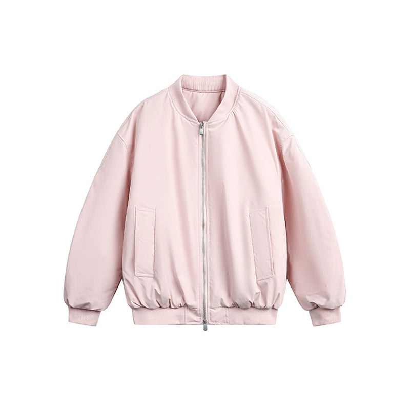 Midnight Campus Oversized Bomber Jacket