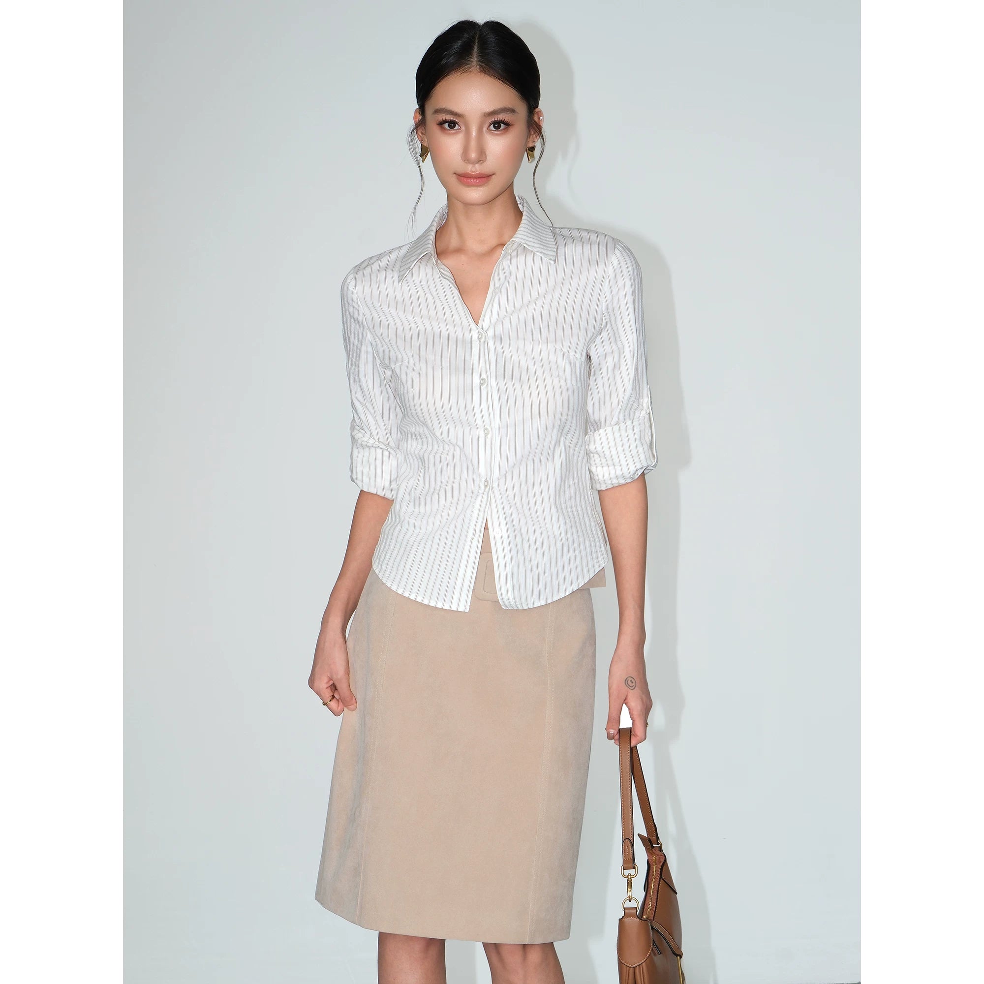 Contour Stripe Tailored Shirt