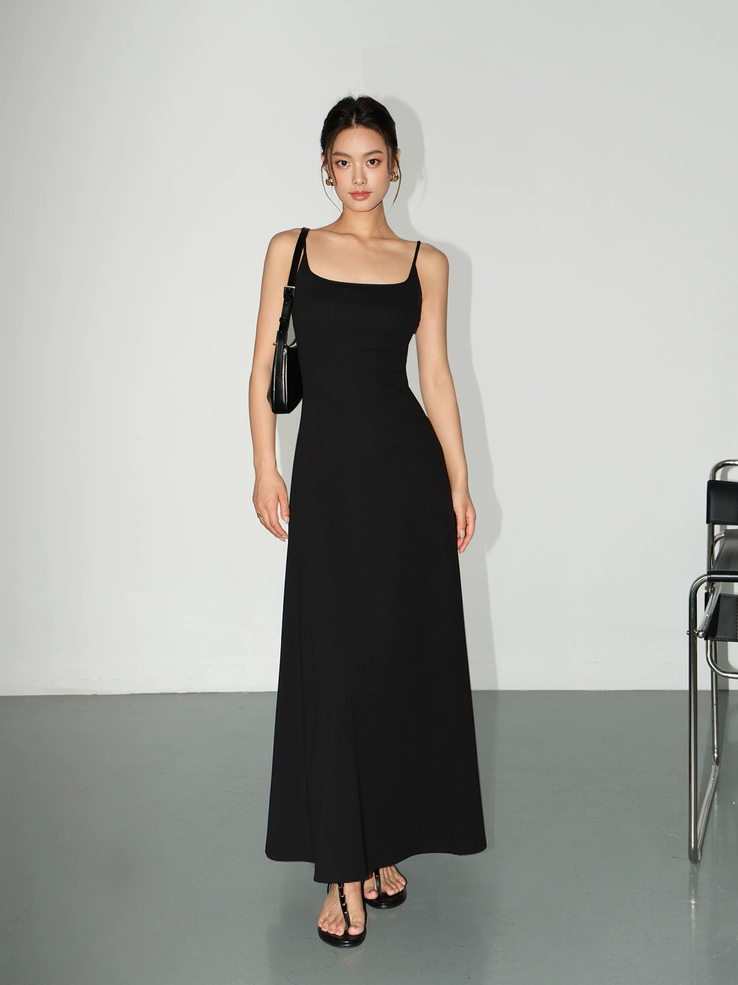 Serenity Curve Knit Slip Maxi Dress
