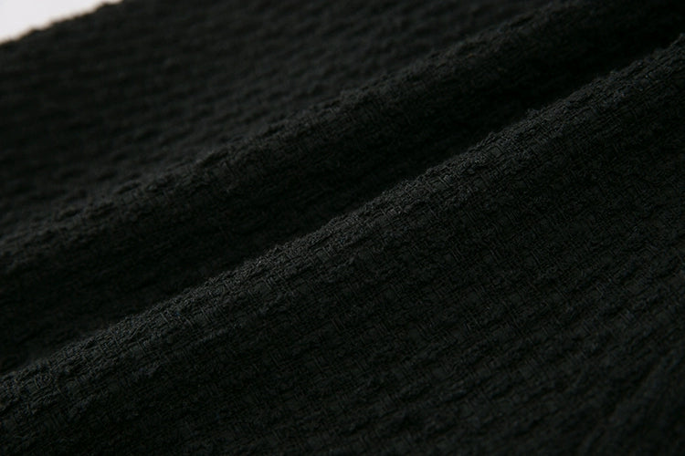 Tweed Short-Sleeve Blouse and Short Setup