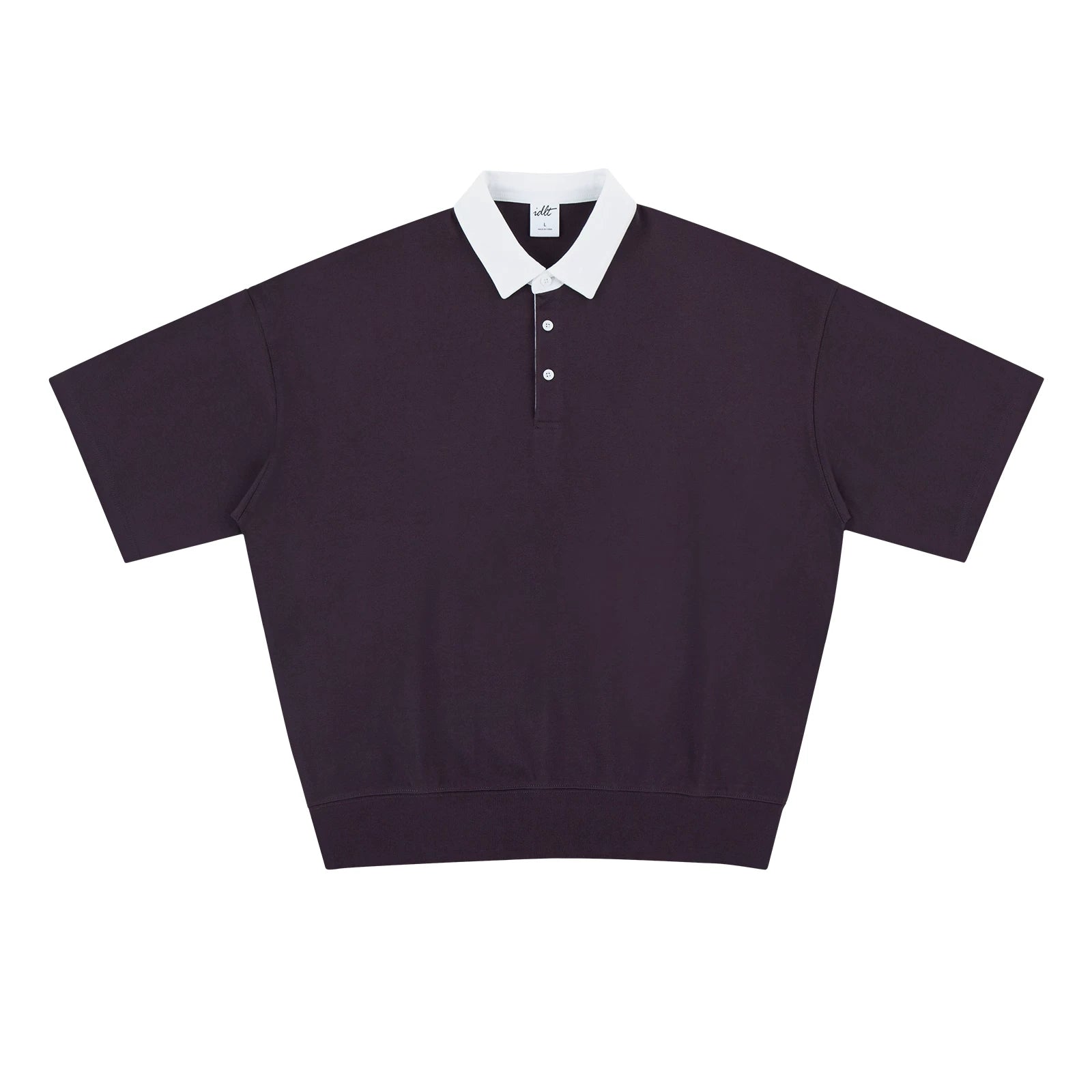Contrast Crest Knit Polo