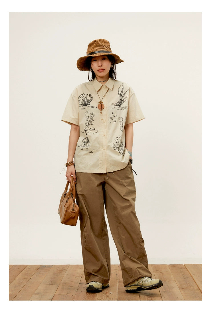 Octopusme Marine Life Print Shirt