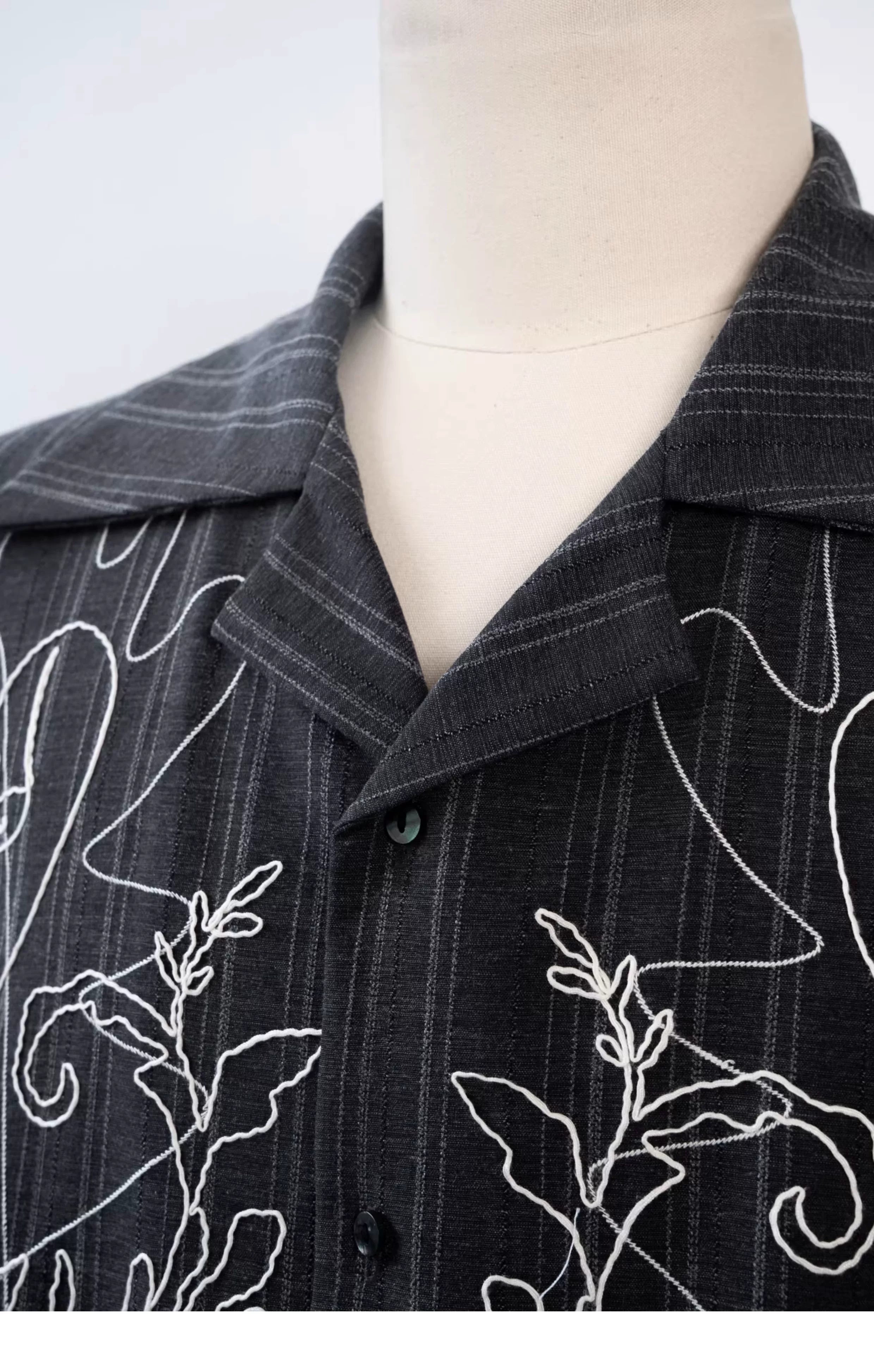 Charcoal Linework Crest Shirt