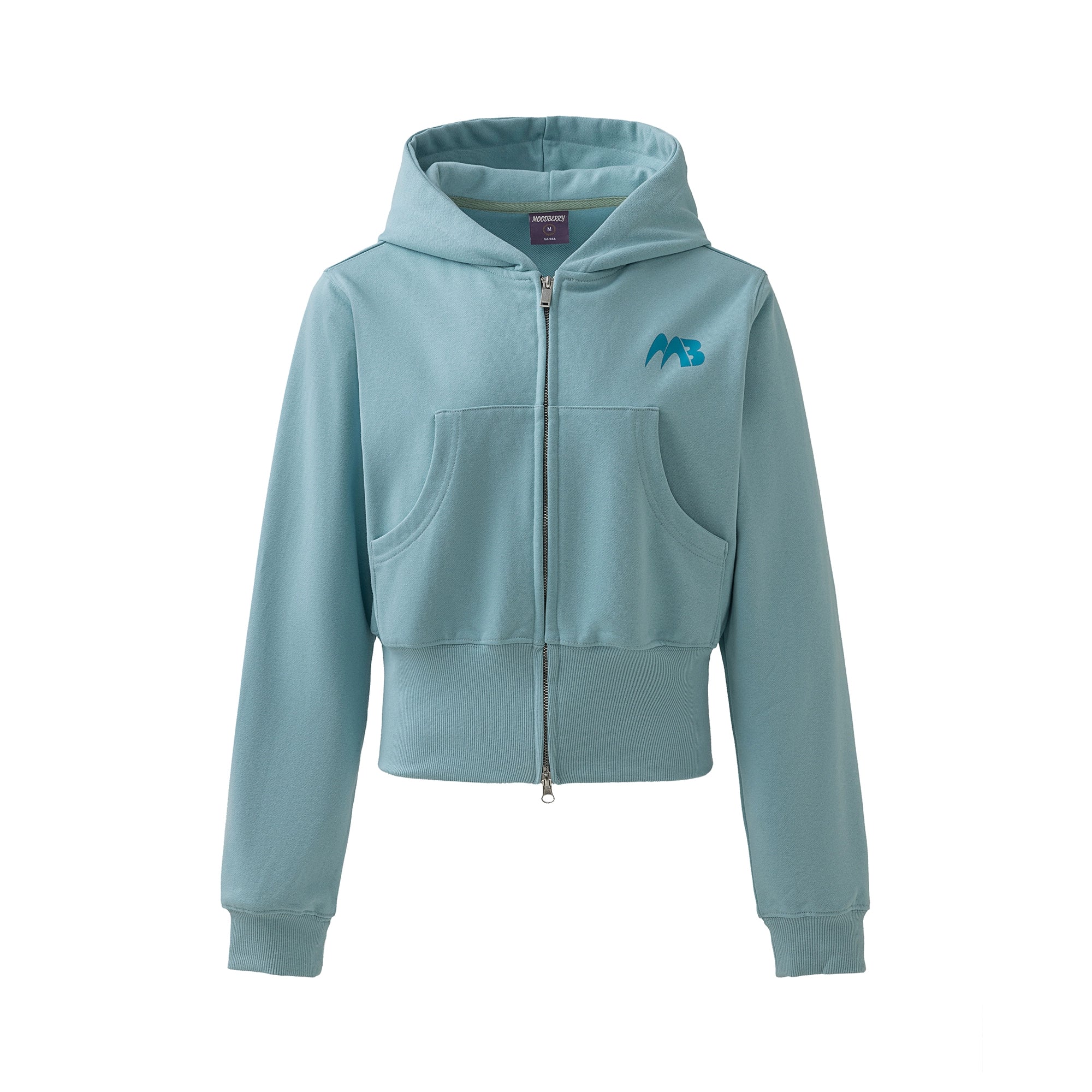 Cardigan à capuche rétro double zip