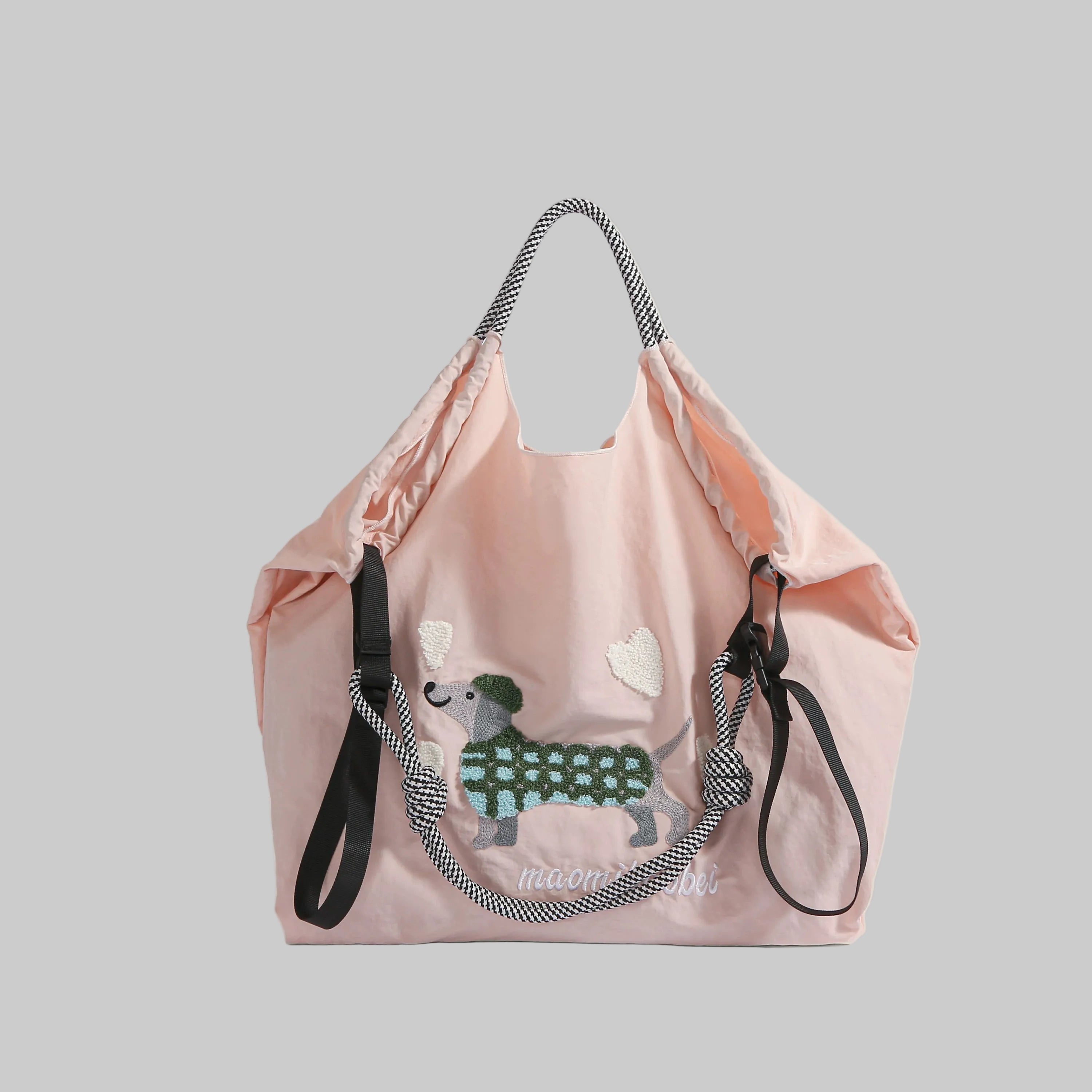 Cloudy Dachshund Sling Tote