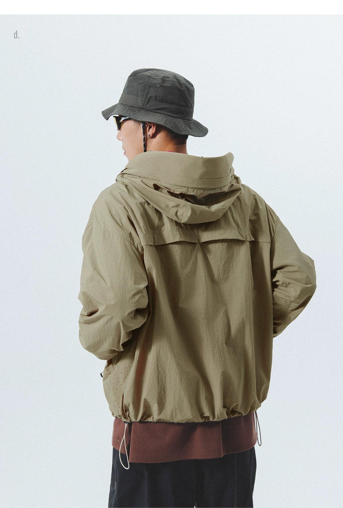 UV-Protective Hooded Windbreaker