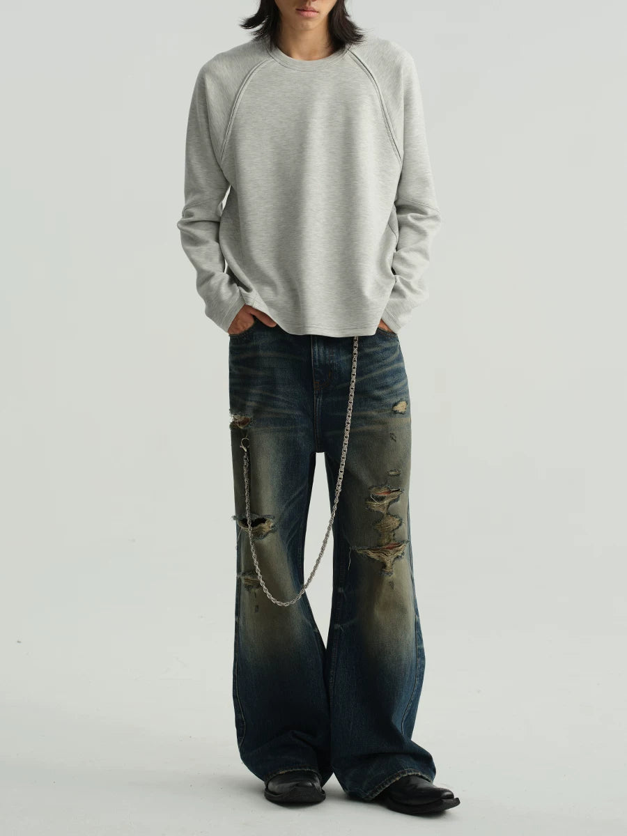 Panelled Crewneck Sweatshirt