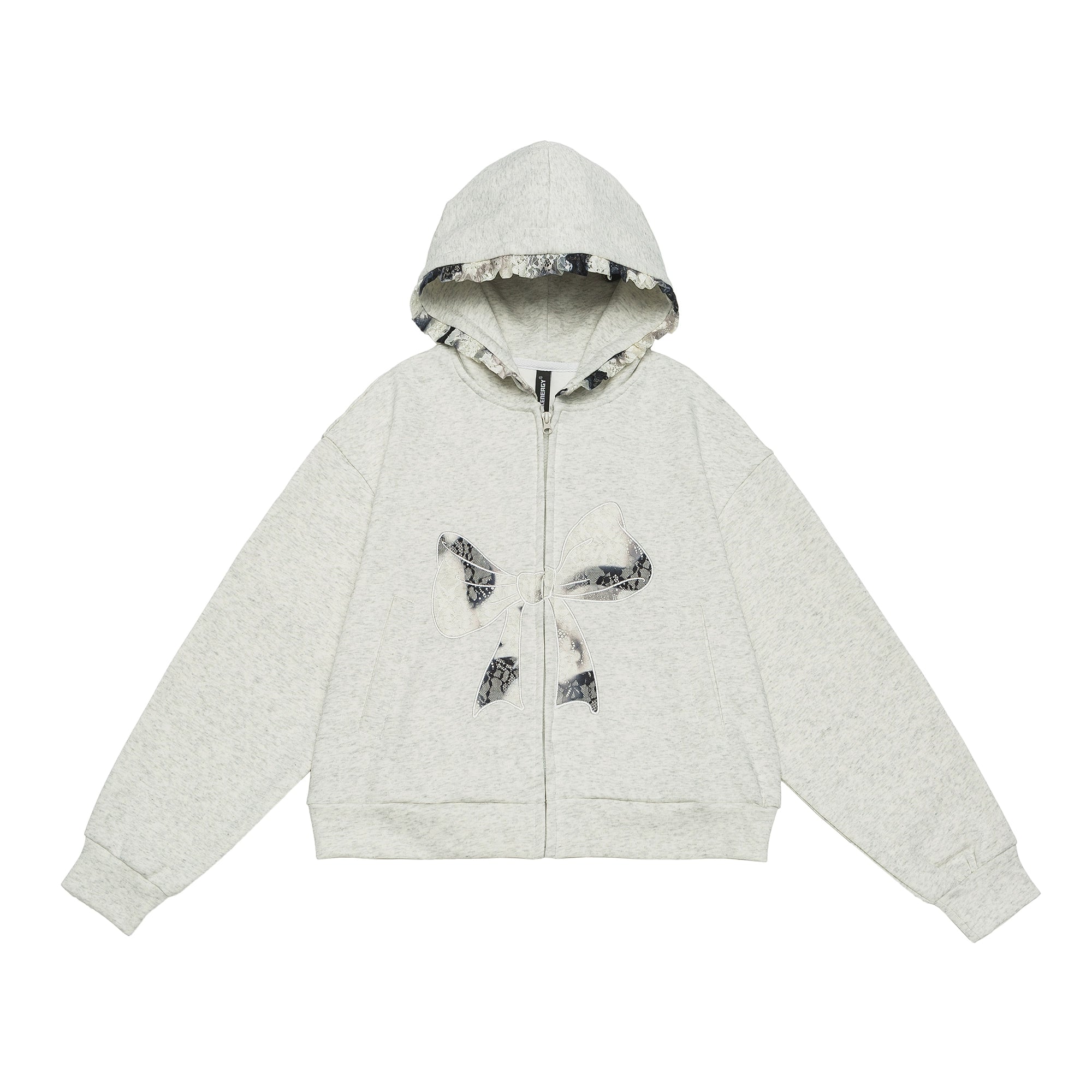 Oversize Lace Bow Hoodie